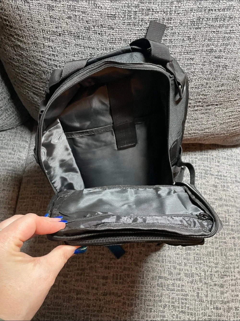 Black Tactical backpack Pack with MOLLE Webbing